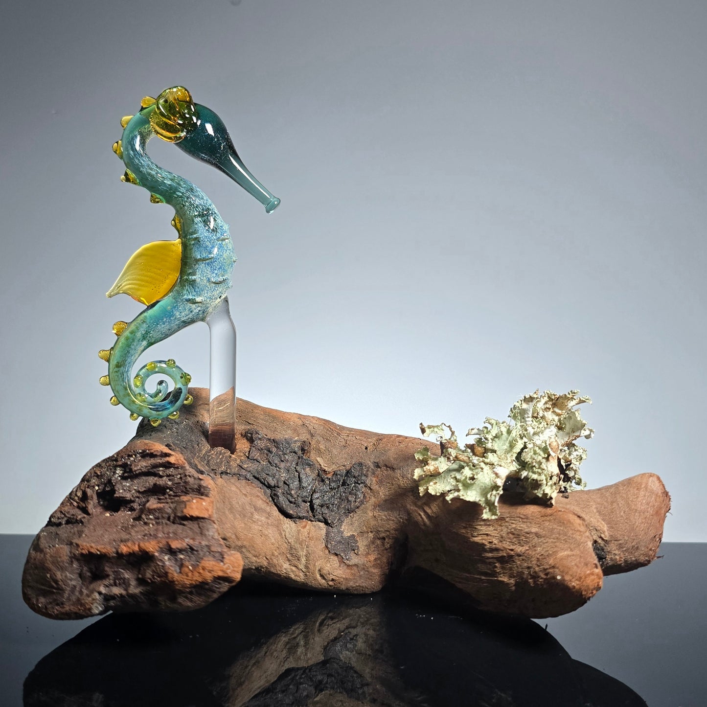 Seahorse Sculptures with California Wildfire Driftwood #0895
