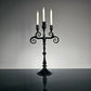 Miniature Black Candelabra for birthday Candles, #0919