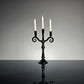 Miniature Black Candelabra for birthday Candles, #0922