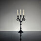 Miniature Black Candelabra for birthday Candles, #0921