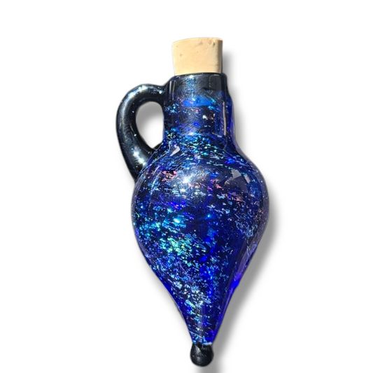 Dichro Potion Bottle Necklace, Tessellated Cobalt Collection