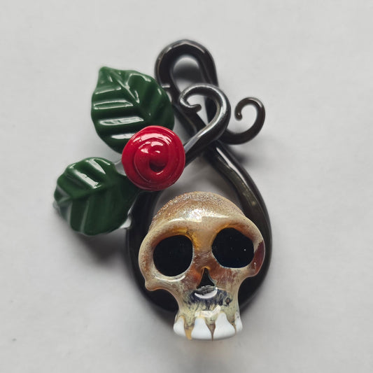 Skull and Roses Necklace