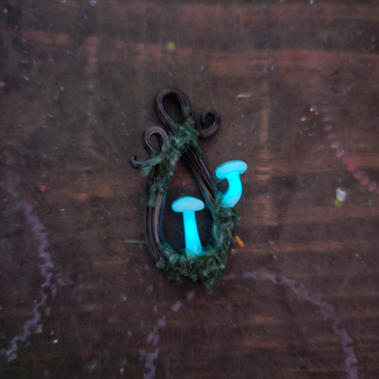 Glowing Mushroom Fairy Ring Necklace