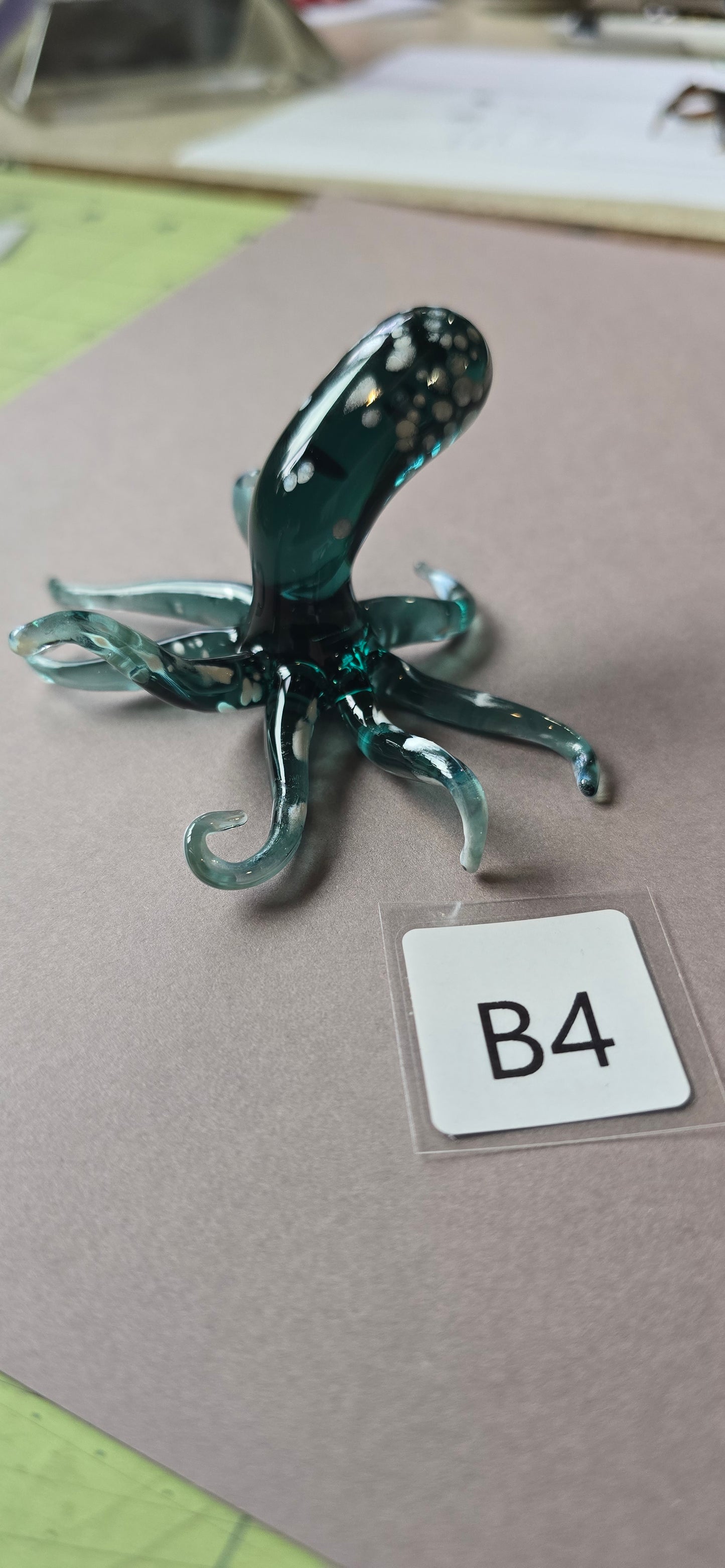Handmade Glass Octopus Figurine Collection – Borosilicate Glass Ocean Décor