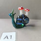 Snail Figurines with Mushrooms