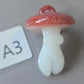 Mushroom Goddess Necklace, Goddess Glass Goddess Pendant