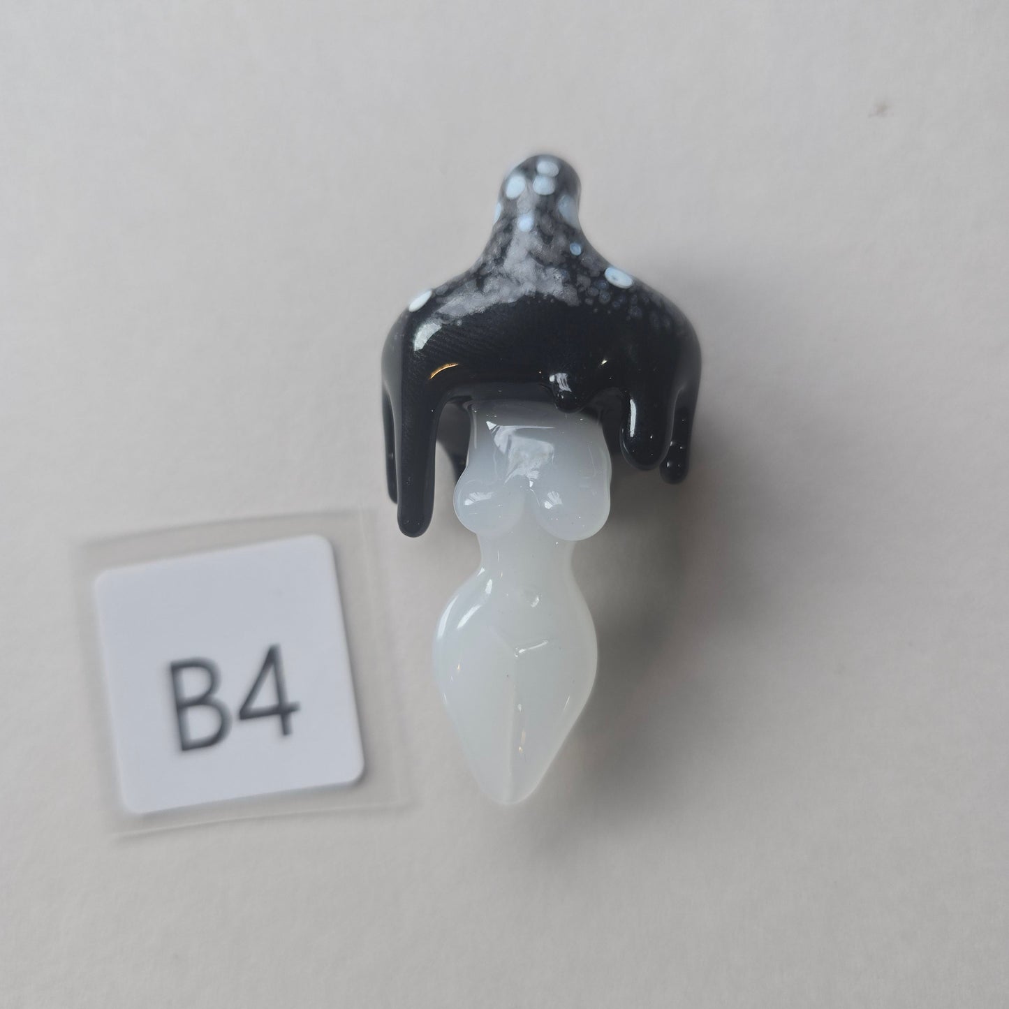 Goddess Necklace, Inky Cap Mushroom Goddess Pendant