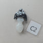 Goddess Necklace, Inky Cap Mushroom Goddess Pendant