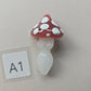 Goddess Necklace, Mushroom Goddess Glass Goddess Pendant