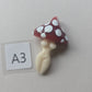 Goddess Necklace, Mushroom Goddess Glass Goddess Pendant