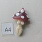 Goddess Necklace, Mushroom Goddess Glass Goddess Pendant