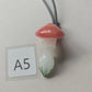 Goddess Necklace, Mushroom Goddess Glass Goddess Pendant