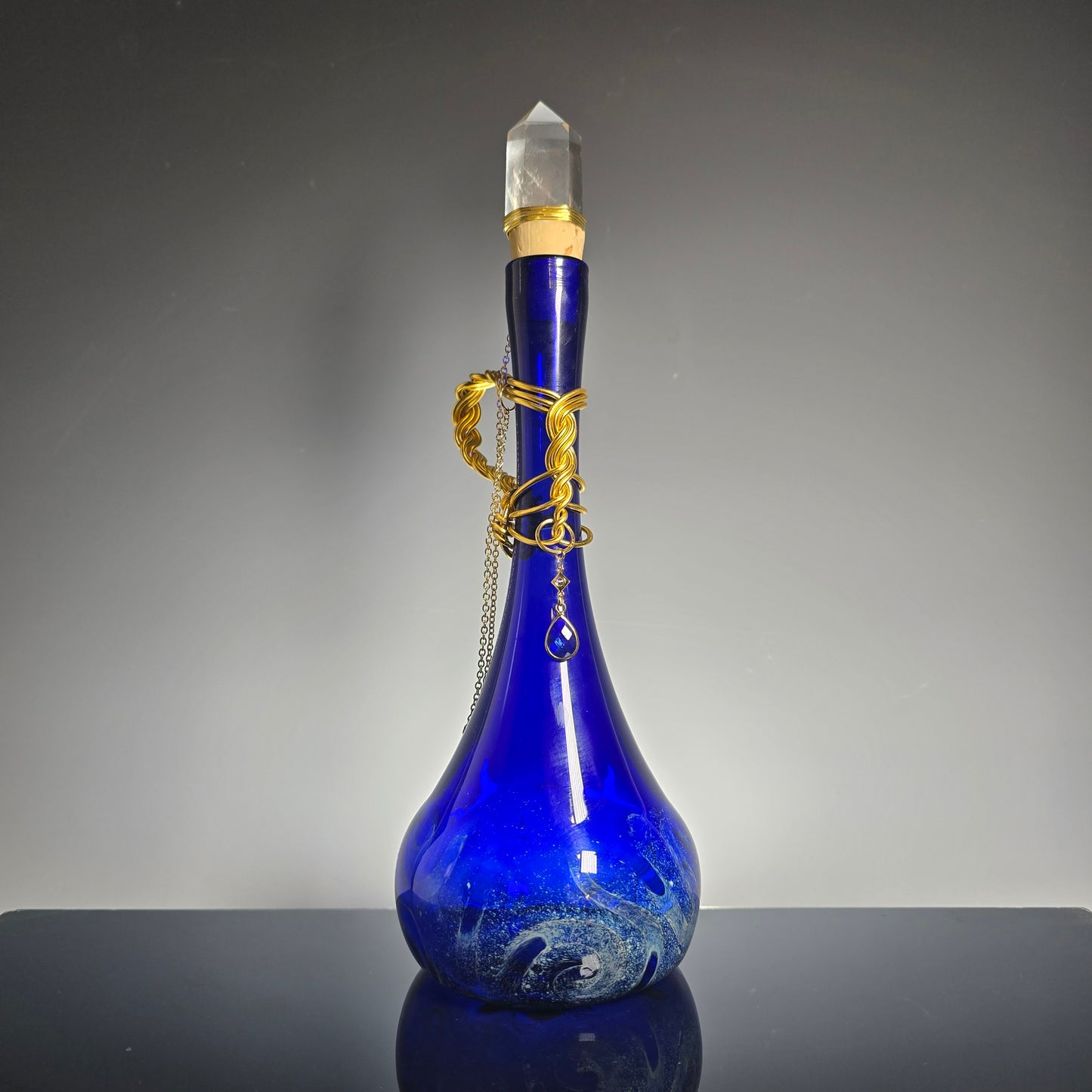 Belt Potion Bottle w/ wire wrapped Handle, Water Bottle