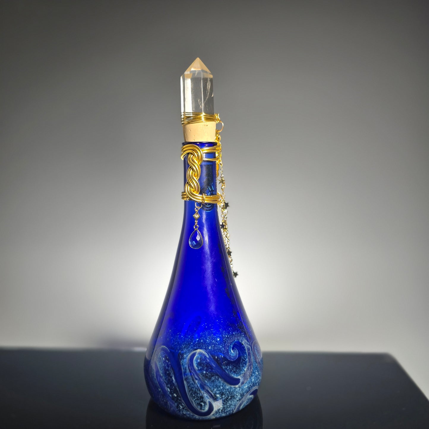 Belt Potion Bottle w/ wire wrapped Handle, Water Bottle