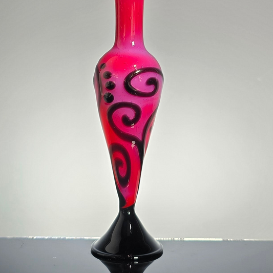 Hot Pink Spiral Perfume Potion Bottle