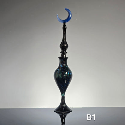 Dichroic Moon Perfume Potion Bottle Collection, Blue