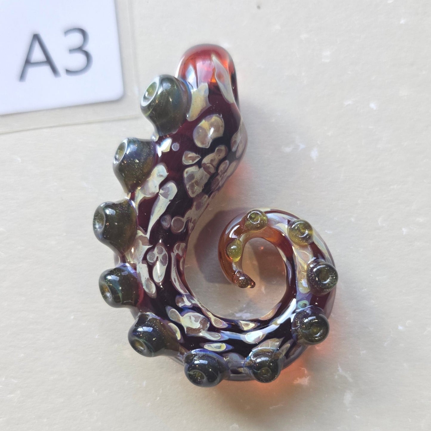 Handmade Glass Tentacle Pendant – Ocean-Inspired Jewelry, 2026 Collection