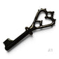 Skeleton Key Necklace, Black Key