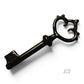 Skeleton Key Necklace, Black Key