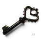 Skeleton Key Necklace, Black Key