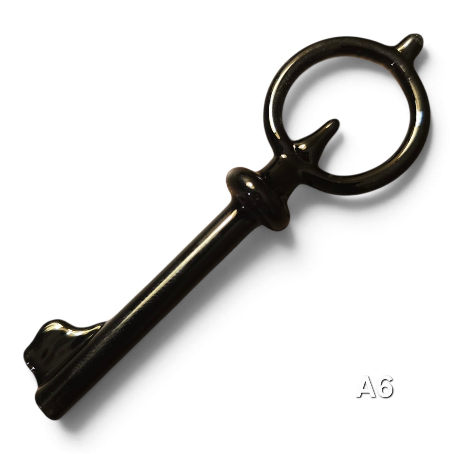 Skeleton Key Necklace, Black Key