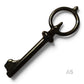 Skeleton Key Necklace, Black Key