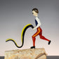 Jester with flaming whip #0989