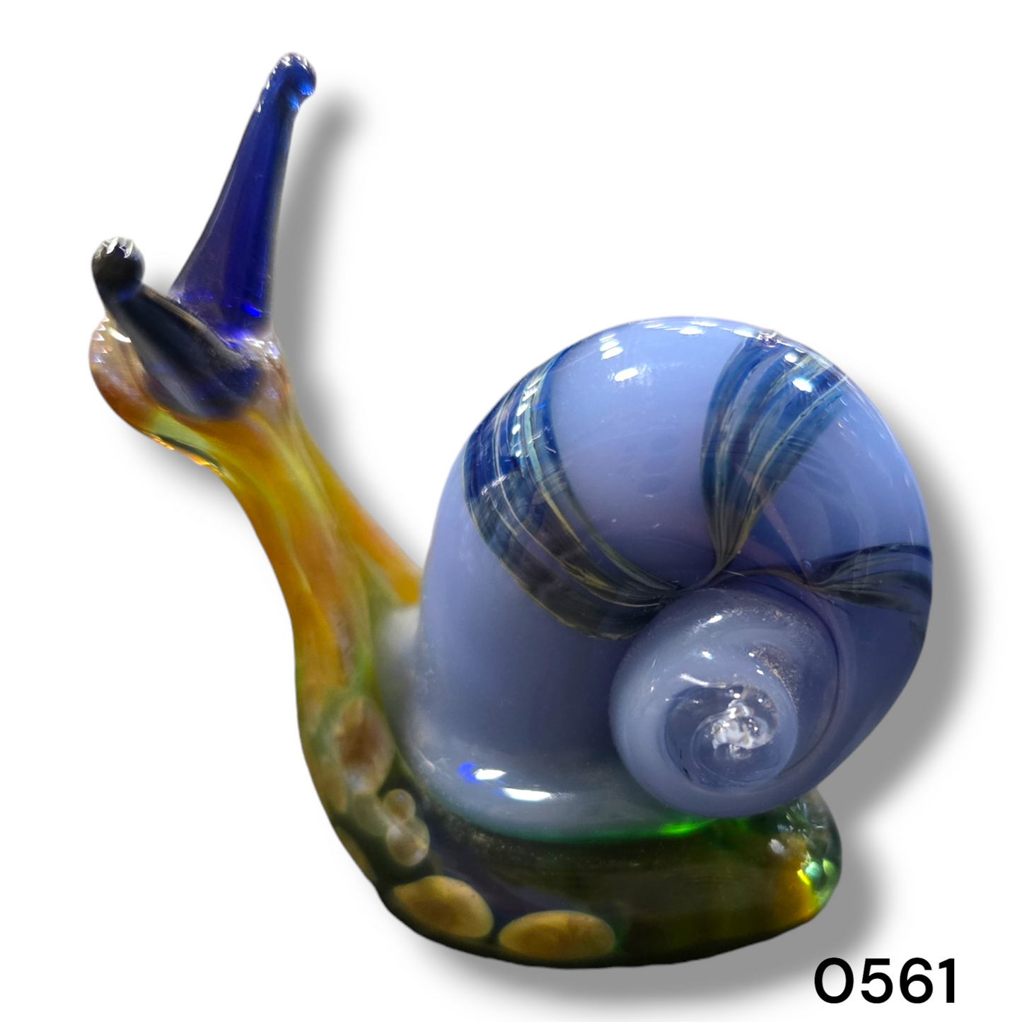 Handmade Glass Snail Figurine – Ready to Ship