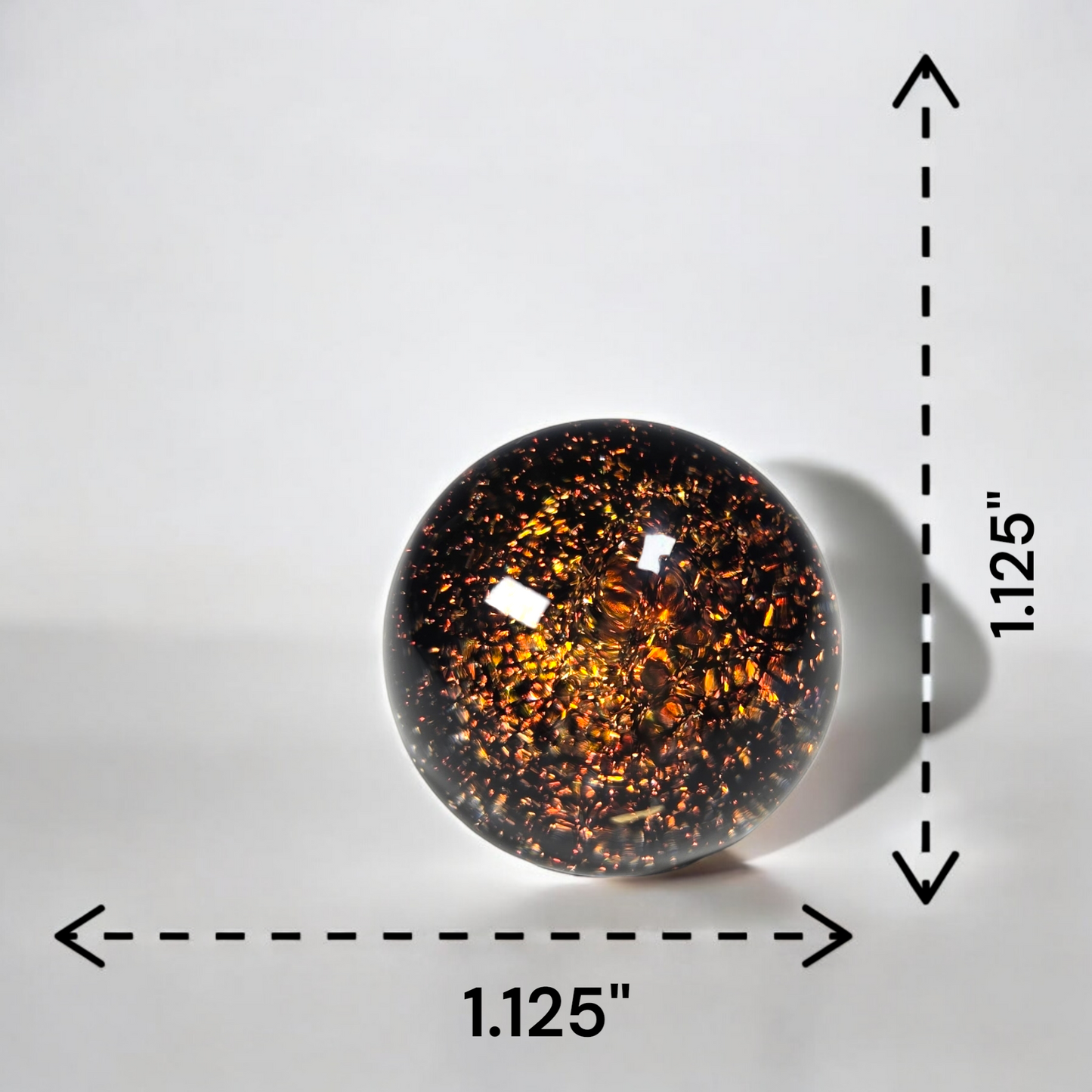 Red Galaxy Marble, 1 inch diameter