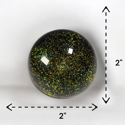 Gold Galaxy Marble, 2 inch Diameter