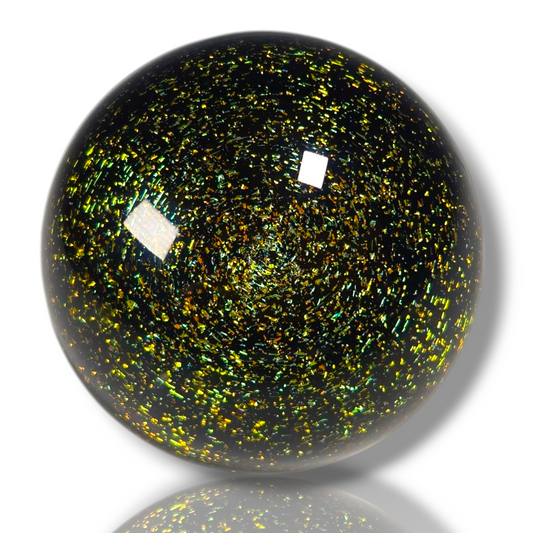 Gold Galaxy Marble, 2 inch Diameter