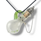 Tiny Handblown Glass Potion Bottle Necklace – Wearable Vial for Ashes, Tears, or Magical Elixirs