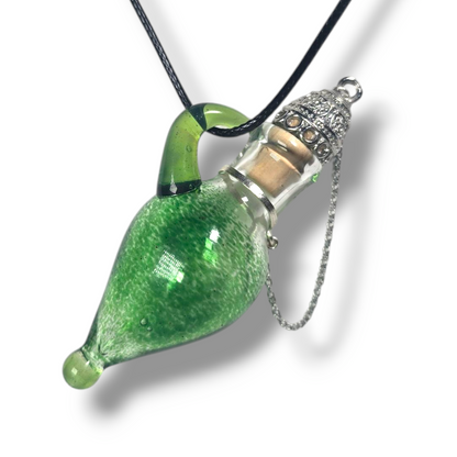 Lachrymatory Potion Bottle Necklace Collection with Fancy Closure, Memorial Jewelry