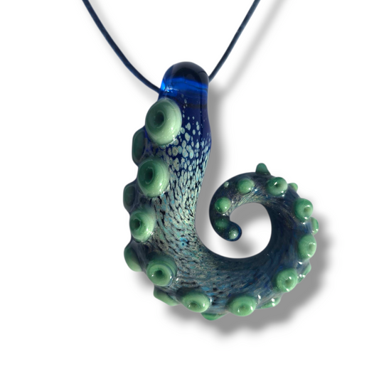 Handmade Glass Tentacle Pendant – Ocean-Inspired Jewelry