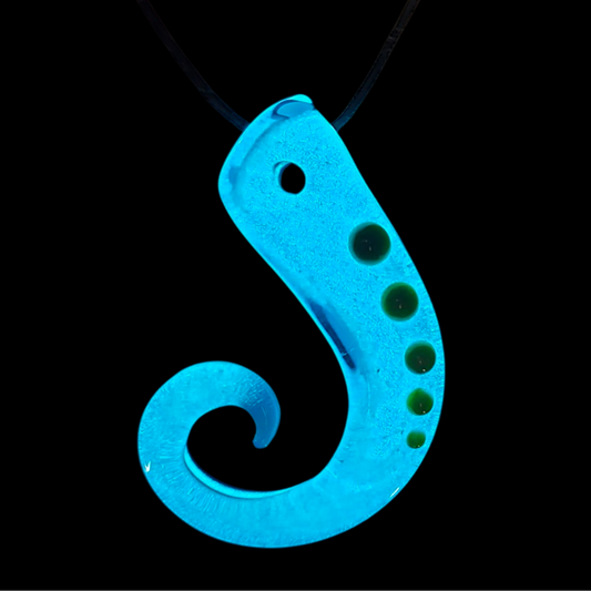 Glow in the Dark Octopus Tentacle Pendant – Ocean-Inspired Jewelry