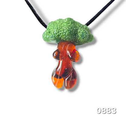Tree Goddess Necklace, Goddess Glass Goddess Pendant