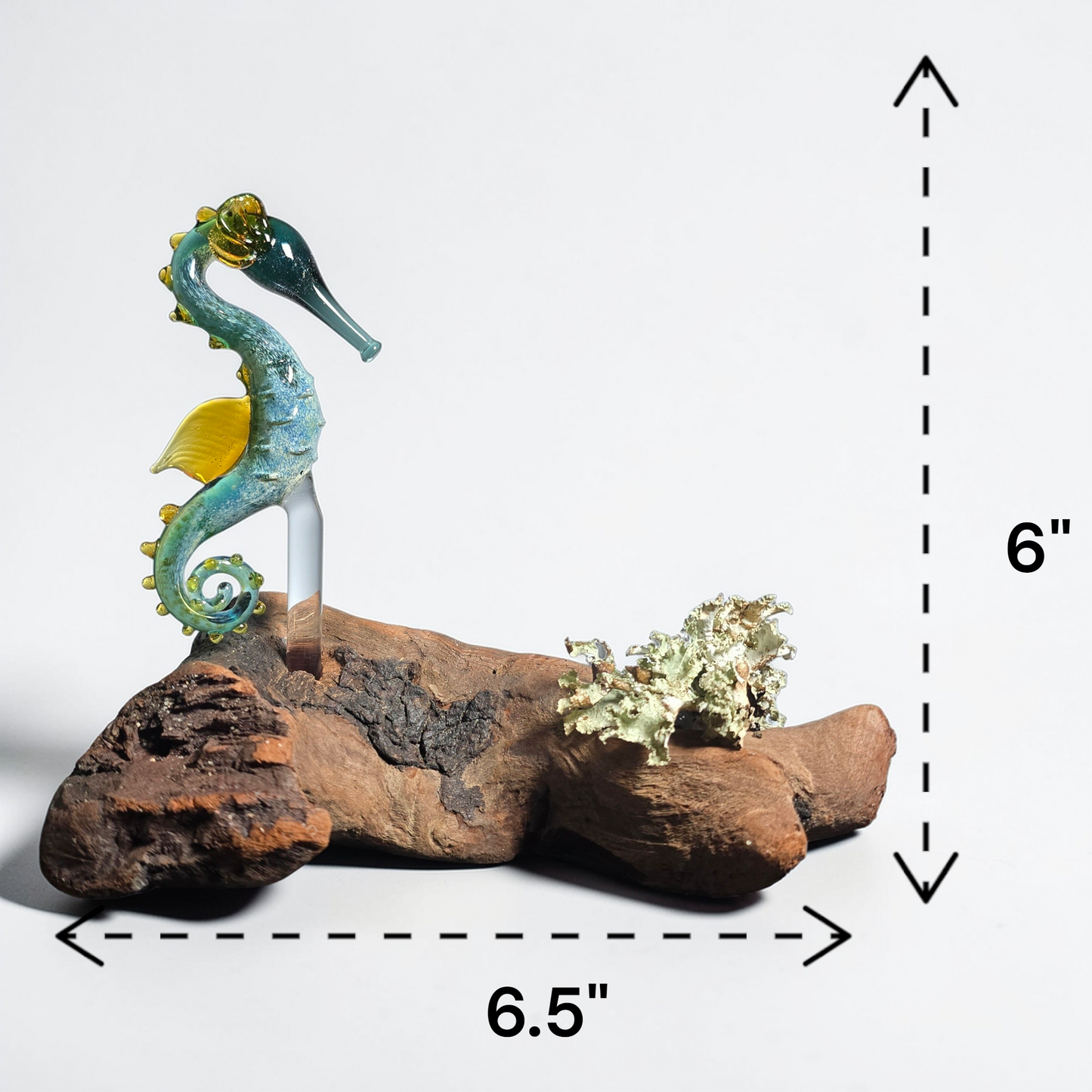 Seahorse Sculptures with California Wildfire Driftwood #0895