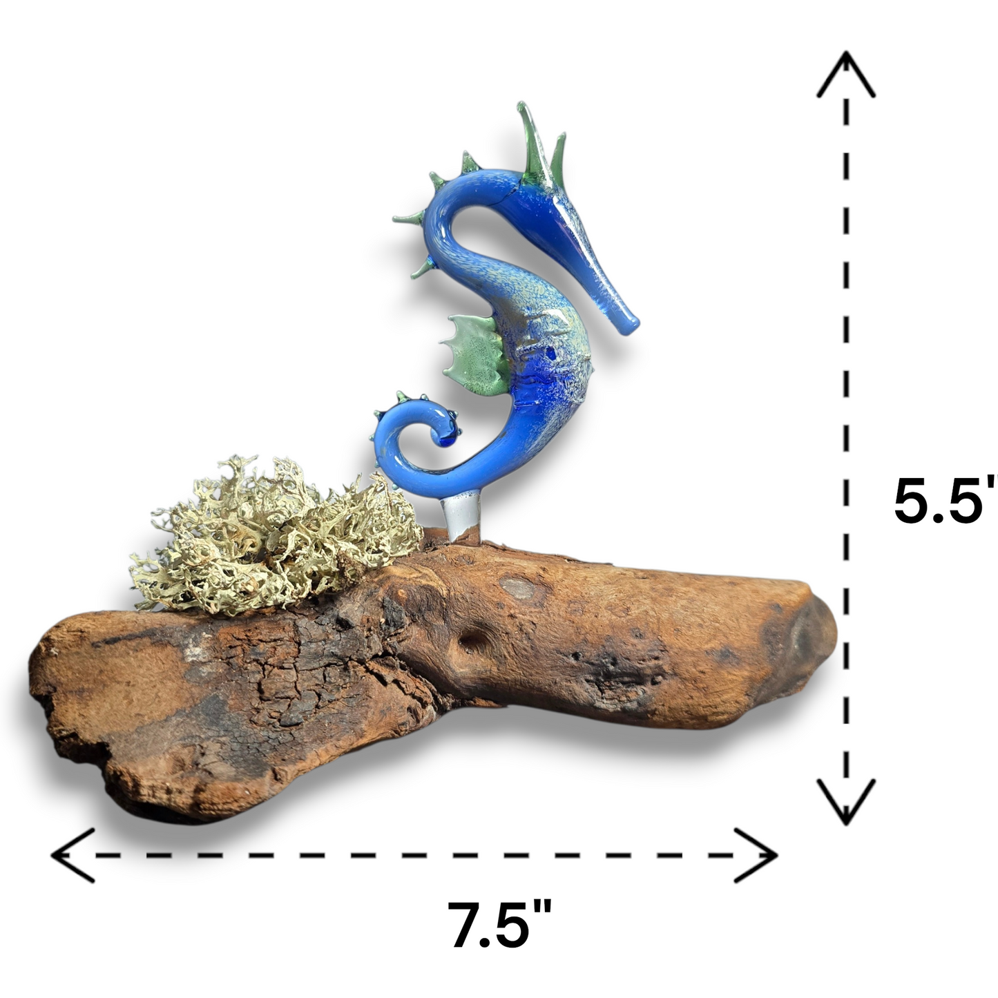Seahorse Sculptures with California Wildfire Driftwood #0898
