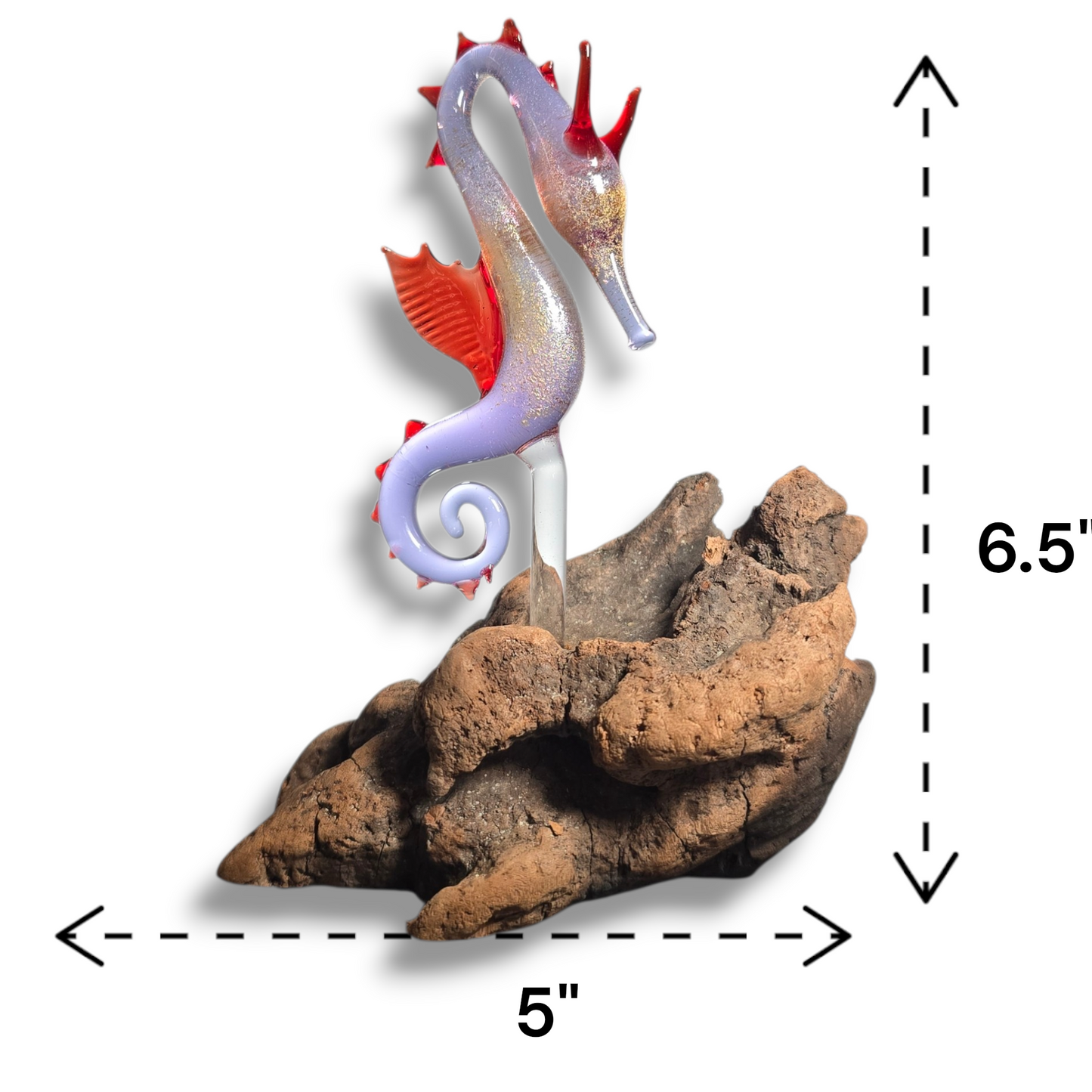Seahorse Sculptures with California Wildfire Driftwood #0897