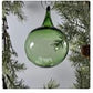 Hand Blown Glass Green Ornament Collection