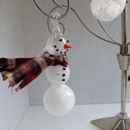 Handblown Glass Snowman Ornament & Figurine Collection