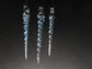 Handmade Glass Icicles, 3 Pack, Glass Icicle Tree Ornaments