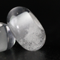 Quartz Crystal Dread Bead / 2 beads - 6mm bead hole / Dreadlock Beads, Dread Jewelry, Dread Accessories, Loc Jewelry,   Stone Dread Beads