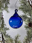 Hand Blown Glass Cobalt Blue Ornament Collection