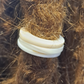 3 Pack Mother of Pearl Dread Bead Rings - 14mm bead holes - Shell Dread Beads, White mother of pearl  Stone Dread Beads