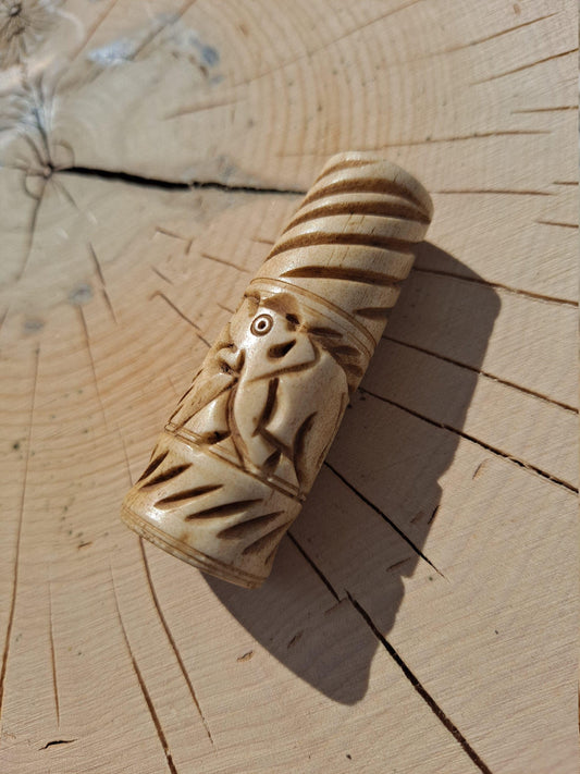 Long Elephant Bone Dread Beads / Random Hole Sizes / Natural Beads for Dreadlocks, Bone Hair Beads, Natural Hair Jewelry