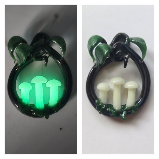 Glowing Mushroom Fairy Ring Pendant Collection, Ready to Ship