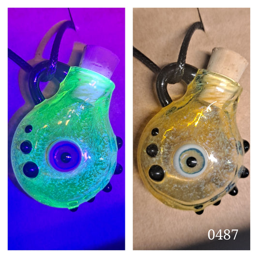 UV Glow Eyeball Monster Potion Bottle Pendant Collection