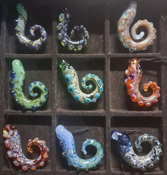 Glass Tentacle Pendant, Made to Order