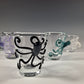 Hand Blown Octopus Shot Glass, Made to Order